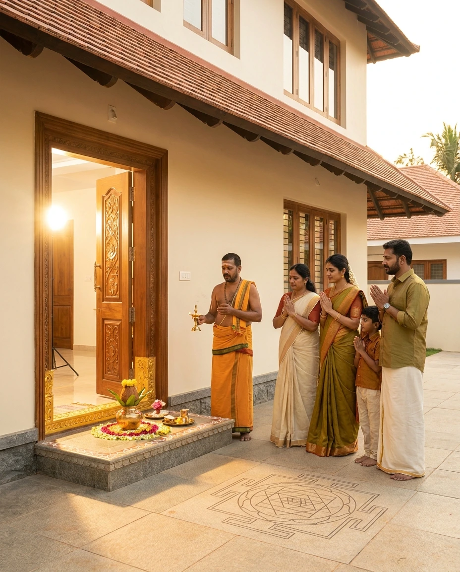 Vastu muhurtham for house construction and main door fixing